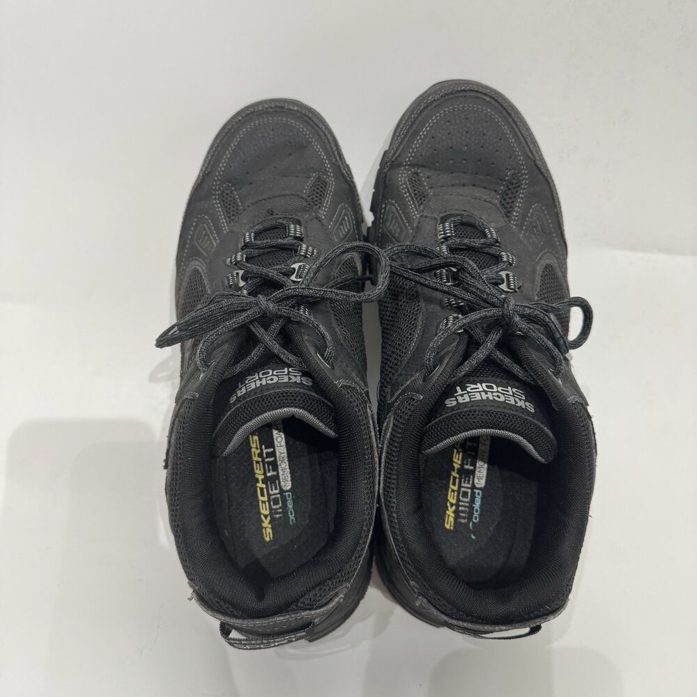 Skechers Shoes Men 11 Wide Black/Black GoodYear Memory Foam 237145W Comfort - Picture 5 of 7